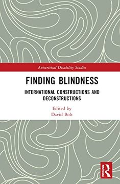 portada Finding Blindness (Autocritical Disability Studies) (in English)
