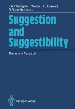 portada suggestion and suggestibility: theory and research
