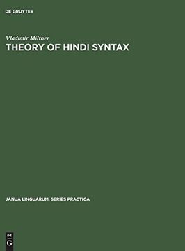 portada Theory of Hindi Syntax (Janua Linguarum. Series Practica) (en Inglés)
