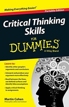 portada Critical Thinking Skills for Dummies (in English)