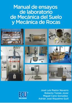 portada Manual de Ensayos de Laboratorio de Mecánica del Suelo y Mecánica de Rocas