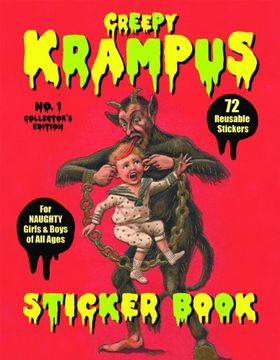 portada Krampus Sticker Book: 72 Reusable Stickers for Naughty Girls and Boys of All Ages (en Inglés)