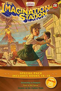portada Imagination Station Books 3-Pack: Doomsday in Pompeii / in Fear of the Spear / Trouble on the Orphan Train (in English)
