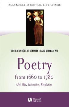 portada poetry from 1660 to 1780: civil war, restoration, revolution (in English)