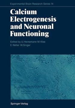 portada calcium electrogenesis and neuronal functioning (in English)
