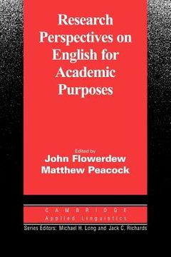 portada Research Perspectives on English for Academic Purposes (Cambridge Applied Linguistics) (en Inglés)