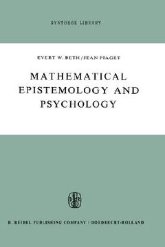 portada mathematical epistemology and psychology (en Inglés)