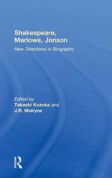 portada Shakespeare, Marlowe, Jonson: New Directions in Biography (in English)