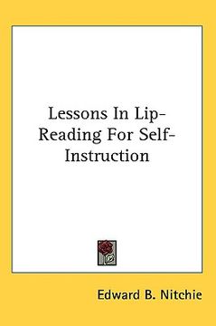 portada lessons in lip-reading for self-instruction (en Inglés)