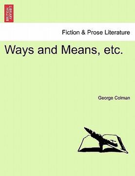portada ways and means, etc. (in English)