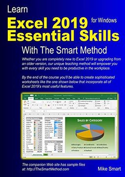portada Learn Excel 2019 Essential Skills With the Smart Method: Tutorial for Self-Instruction to Beginner and Intermediate Level 