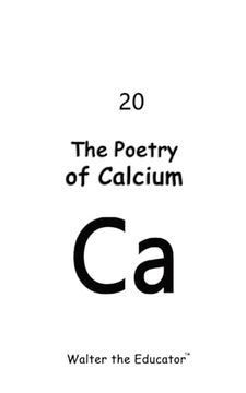 portada The Poetry of Calcium (en Inglés)