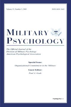 portada Organizational Commitment in the Military: A Special Issue of Military Psychology
