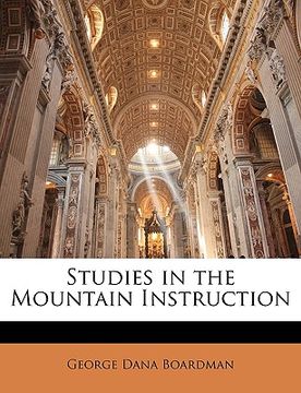 portada studies in the mountain instruction (en Inglés)