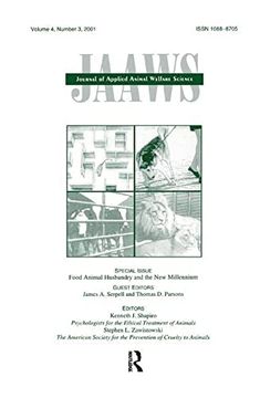 portada Food Animal Husbandry and the New Millennium: A Special Issue of Journal of Applied Animal Welfare Science (in English)