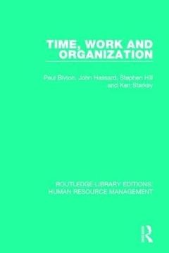 portada Time, Work and Organization (in English)