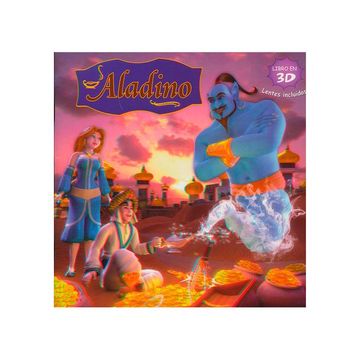 portada Aladino Libro en 3d - Lentes Incluidos