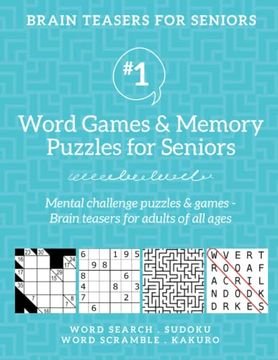 portada Brain Teasers for Seniors #1: Word Games & Memory Puzzles for Seniors. Mental Challenge Puzzles & Games – Brain Teasers for Adults for all Ages (in English)
