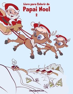 portada Livro para Colorir de Papai Noel 2 (en Portugués)