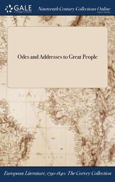 portada Odes and Addresses to Great People (en Inglés)