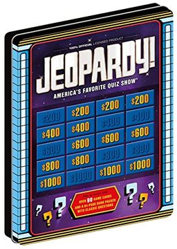 portada Jeopardy! Game Tin: With 90 Game Cards and Book Full of Classic Questions (in English)
