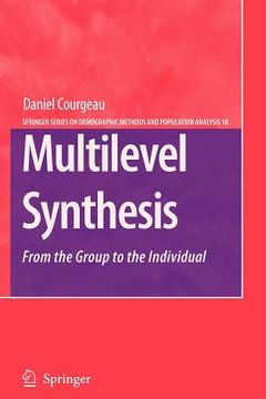 portada multilevel synthesis: from the group to the individual (en Inglés)