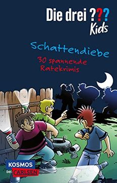 portada Die Drei? Kids: Schattendiebe. 30 Spannende Ratekrimis! (in German)