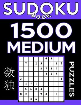 portada Sudoku Book 1,500 Medium Puzzles: Sudoku Puzzle Book With Only One Level of Difficulty: Volume 30 (Sudoku Book Series)