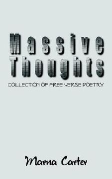 portada massive thoughts: collection of free verse poetry (in English)
