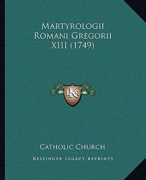portada Martyrologii Romani Gregorii XIII (1749) (en Latin)
