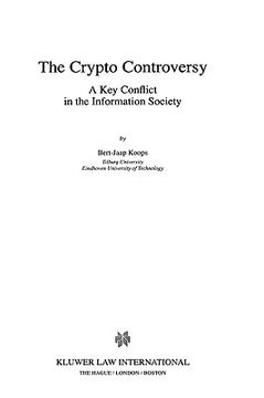 portada the crypto controversy: a key conflict in the information society (en Inglés)