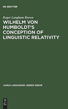 portada Wilhelm von Humboldt's Conception of Linguistic Relativity (en Inglés)
