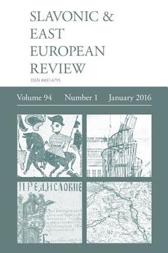 portada Slavonic & East European Review (94: 1) January 2016