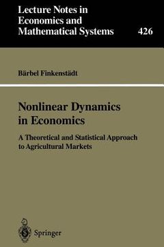 portada nonlinear dynamics in economics: a theoretical and statistical approach to agricultural markets