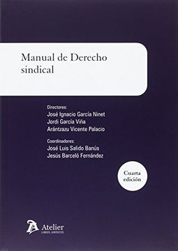 portada Manual de Derecho Sindical (in Spanish)