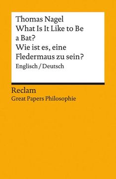 portada What is it Like to be a Bat? / wie ist es, Eine Fledermaus zu Sein? (in German)