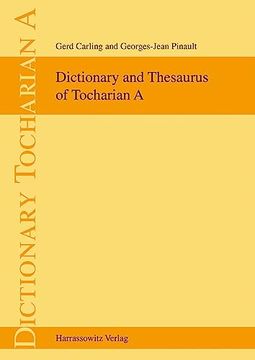 portada Dictionary and Thesaurus of Tocharian a (in English)