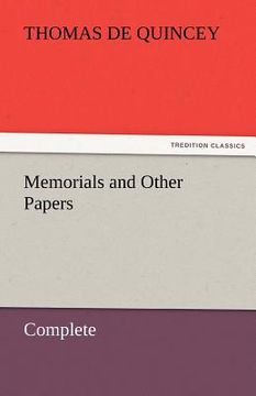 portada memorials and other papers - complete (en Inglés)