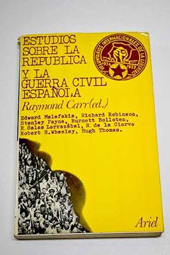 portada Estudios Sobre la República y la Guerra Civil Española