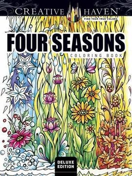 portada Creative Haven Deluxe Edition Four Seasons Coloring Book (Adult Coloring)