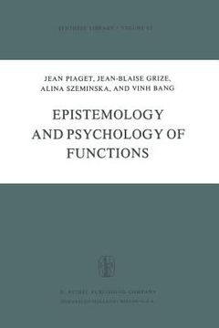 portada Epistemology and Psychology of Functions (en Inglés)