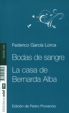portada Bodas de Sangre / la Casa de Bernarda Alba (in Spanish)