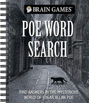 portada Brain Games - poe Word Search: Find Answers in the Mysterious World of Edgar Allan poe (en Inglés)