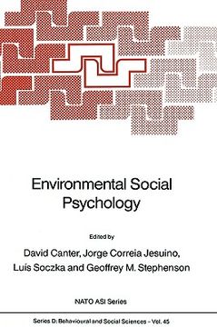 portada environmental social psychology (in English)