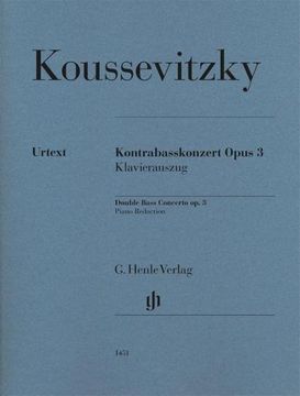 portada Koussevitzky, Serge - Kontrabasskonzert op. 3 Klavierauszug