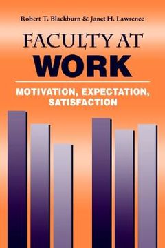 portada faculty at work: motivation, expectation, satisfaction (en Inglés)