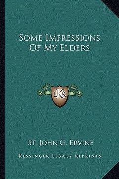 portada some impressions of my elders (en Inglés)