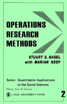 portada operations research methods: as applied to political science and the legal process (in English)