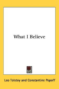 portada what i believe (in English)