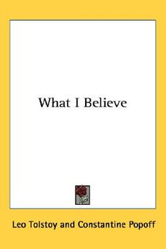 portada what i believe (en Inglés)